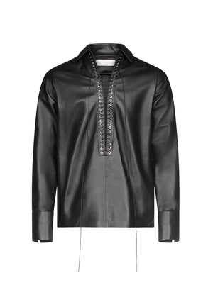 Alan Shirt in Leather