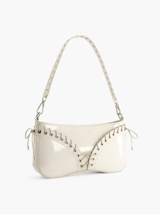The Cleavage Bag Silver Embossed Leather – ludovic de saint sernin