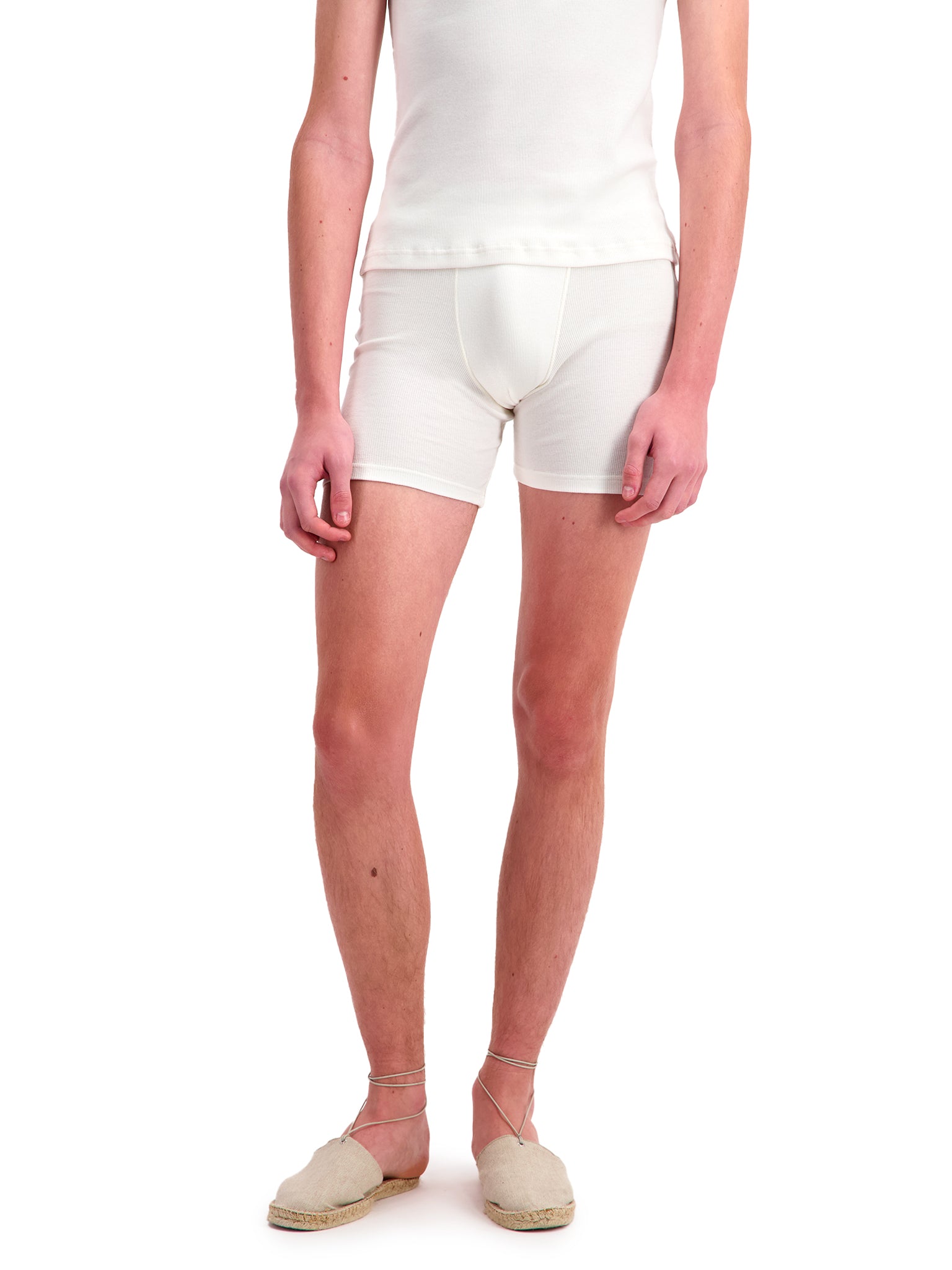 White Cyclist Shorts