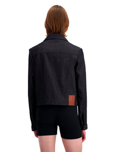 Grey Anthracite Buttoned Jacket