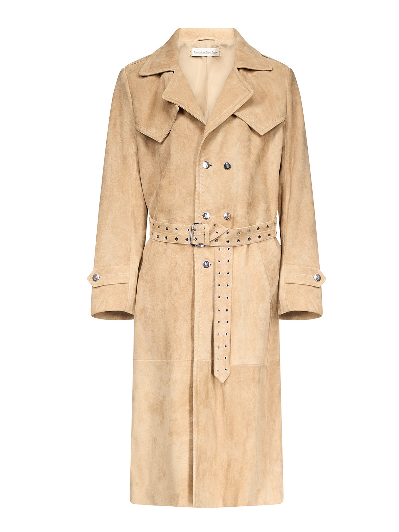 Amanda Trench Coat in Suede