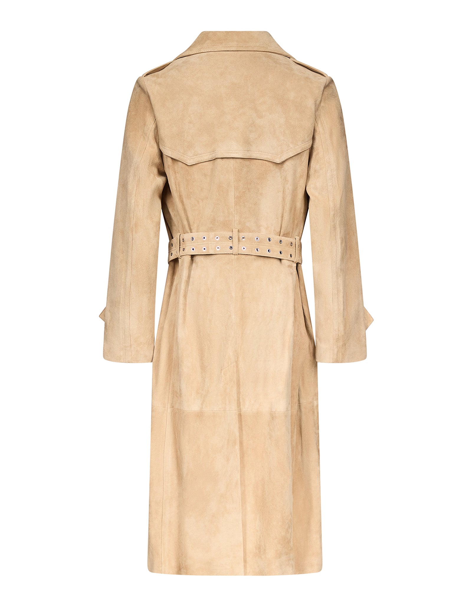 Amanda Trench Coat in Suede