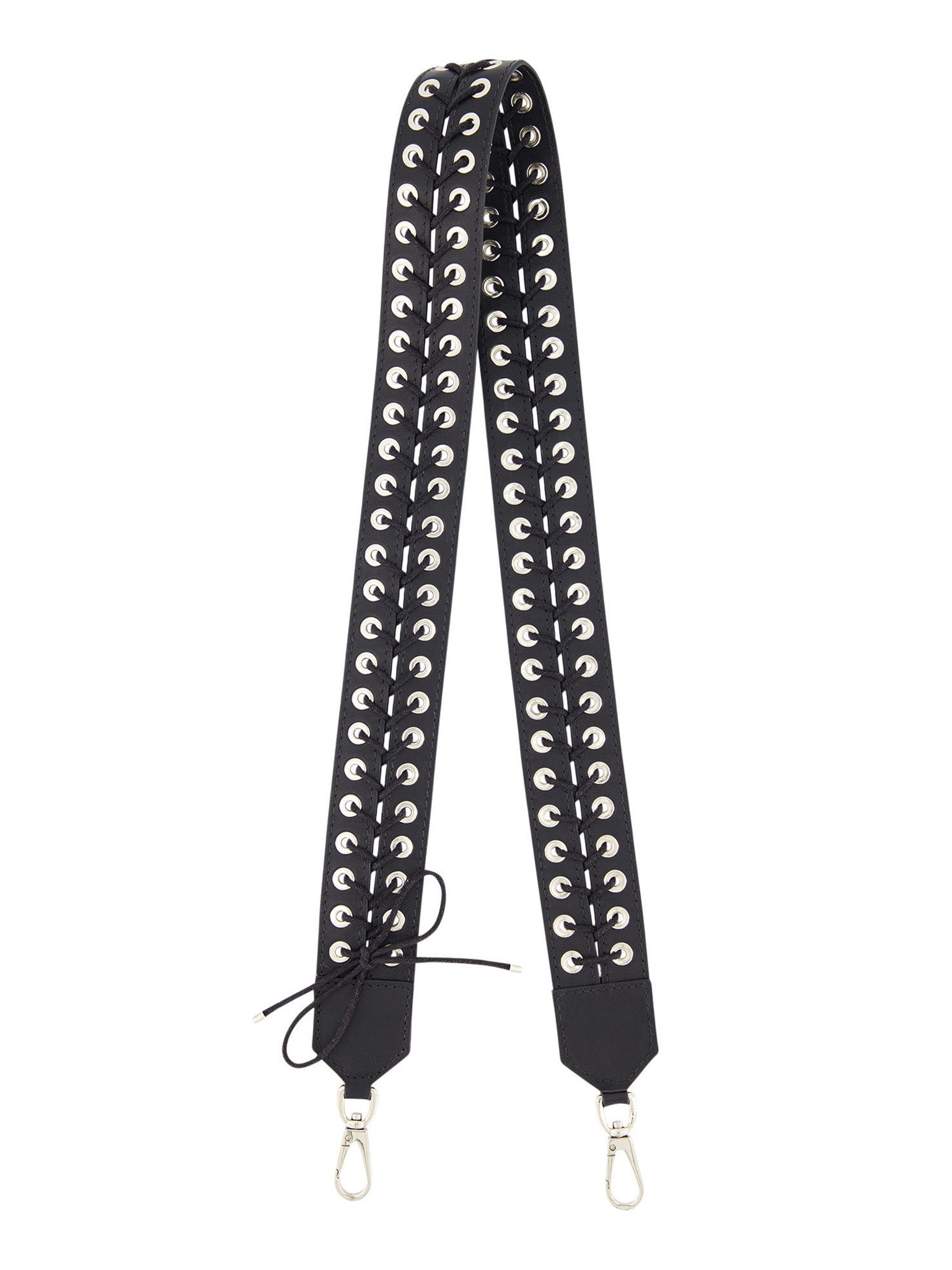 Black Lace Up Bag Strap