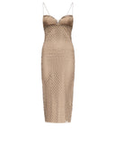 Isabella Dress in Lace (Khaki)