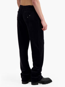 Black velvet track online pants