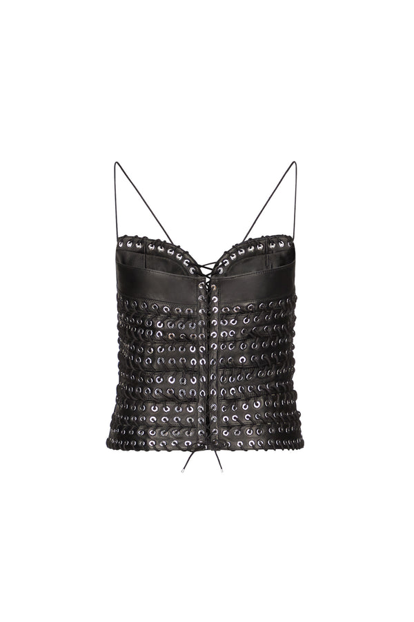 Lee Top in Leather