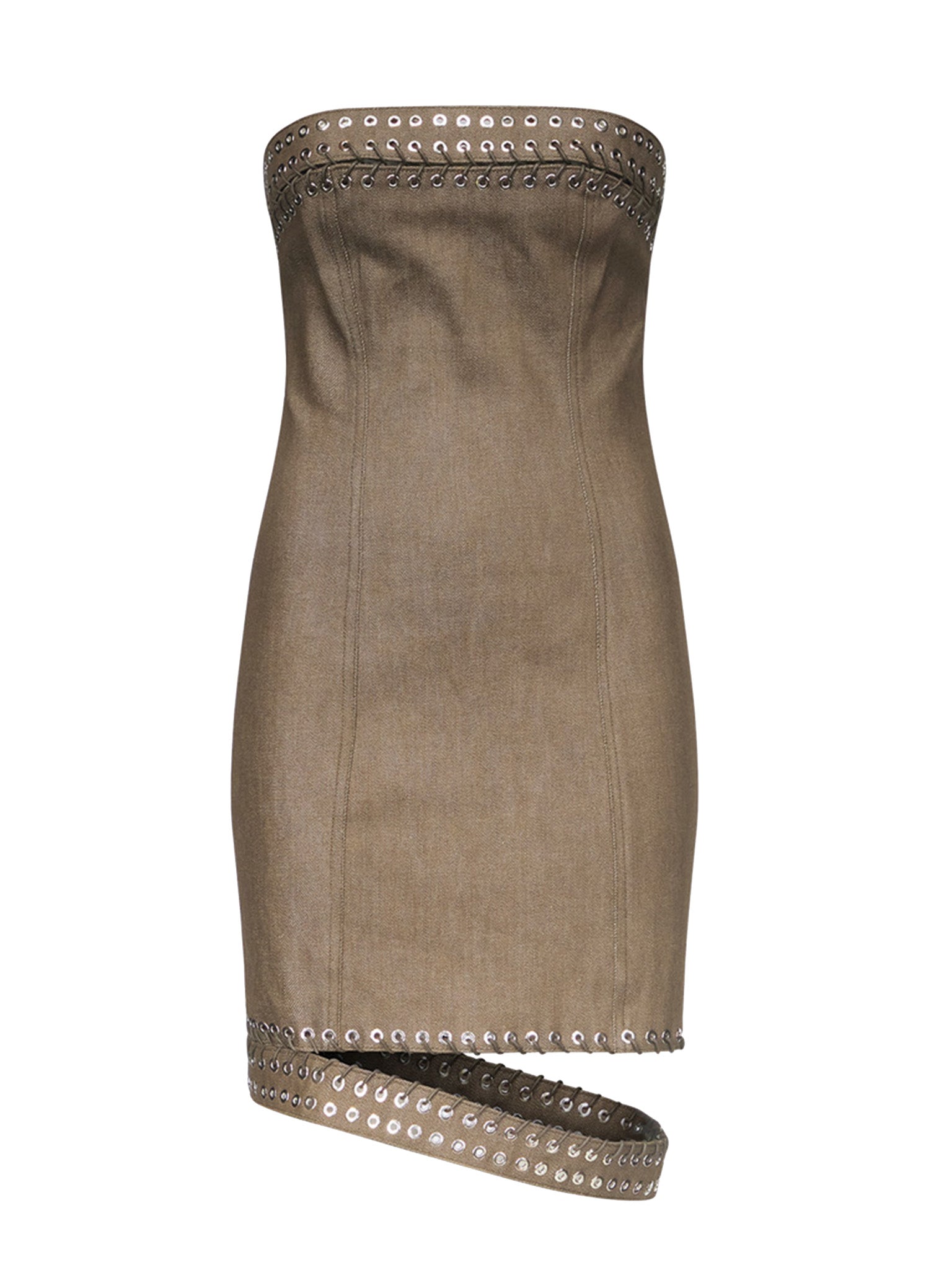 Lucinda Bustier Mini Dress in Denim