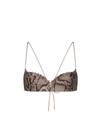 Bra in Python Leather
