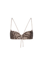 Bra in Python Leather