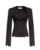 Rebecca Jacket in Cotton (Black )