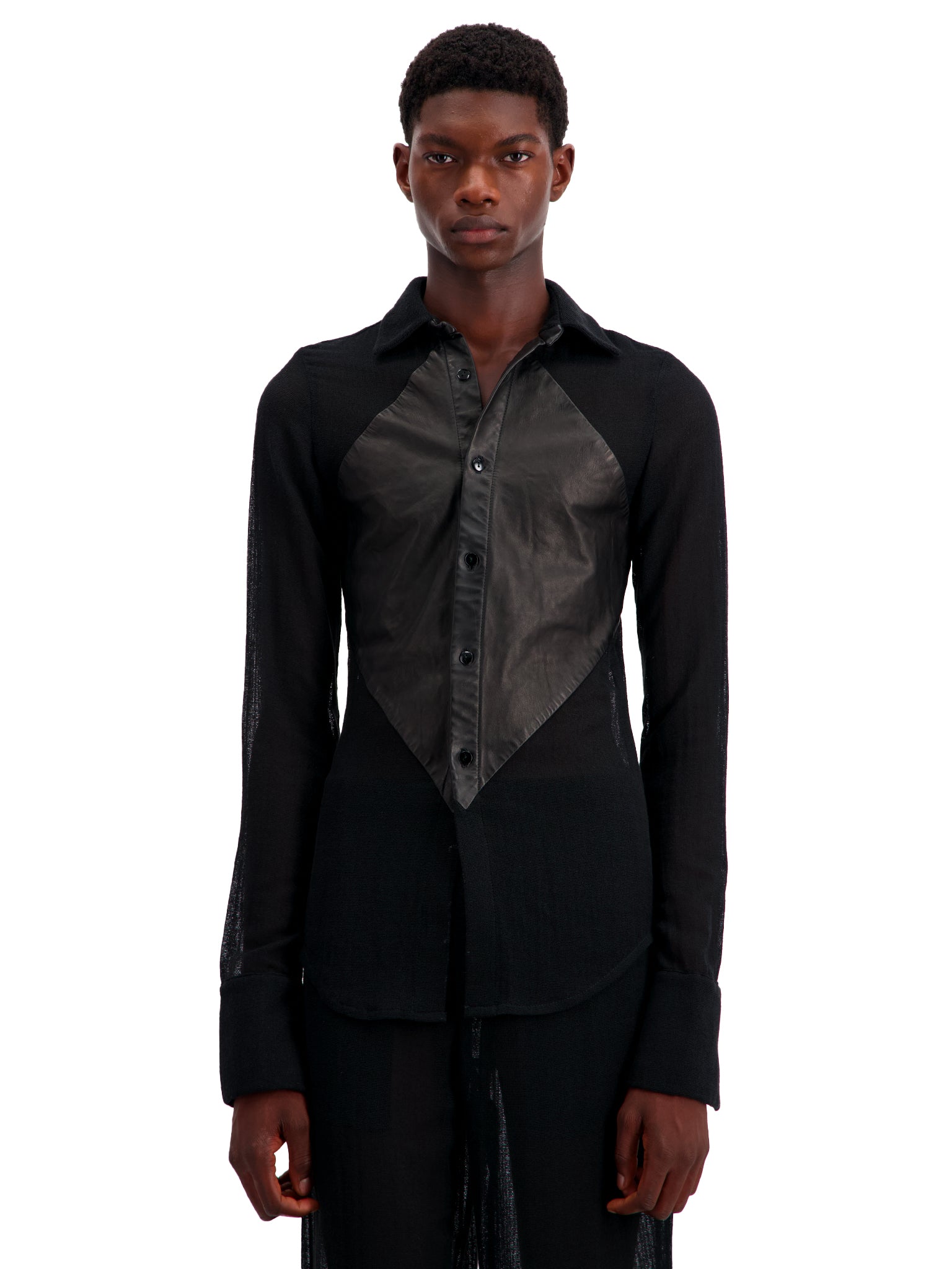 Black Surreal Slim Shirt