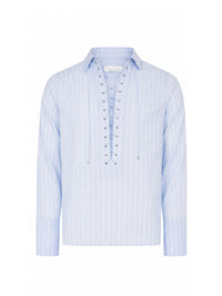 Laced Alan Shirt in Cotton