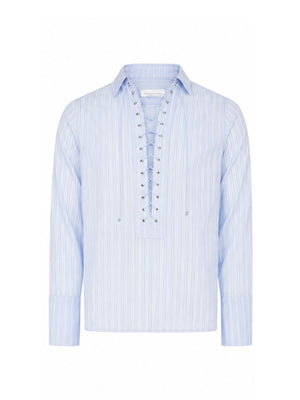 Laced Alan Shirt in Cotton
