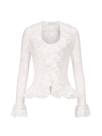 Ruffle Blouse in Lace