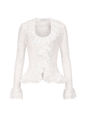 Ruffle Blouse in Lace