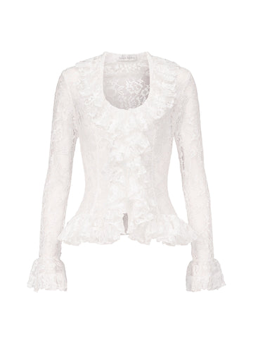 Ruffle Blouse in Lace