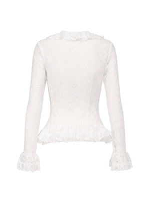 Ruffle Blouse in Lace