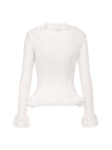 Ruffle Blouse in Lace