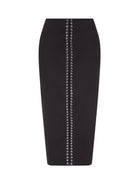 Lace-Up Pencil Skirt