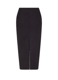 Lace-Up Pencil Skirt