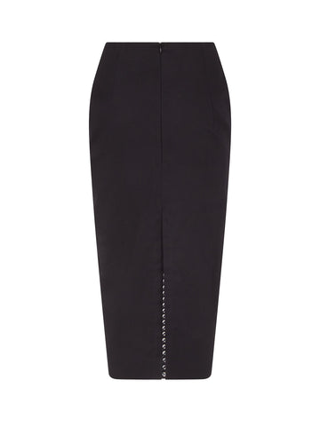 Lace-Up Pencil Skirt
