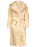 Coat in Shearling (Beige)