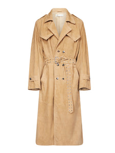 Amanda Trench Coat in Suede