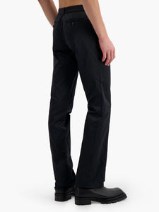Black Taffeta Suit Pants