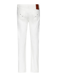 Lace-Up Jeans in Denim