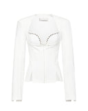 Rebecca Jacket in Cotton (White)