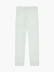 White Poplin Suit Pants