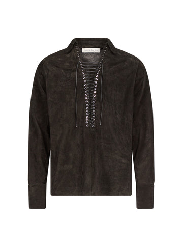 Alan Shirt in Suede