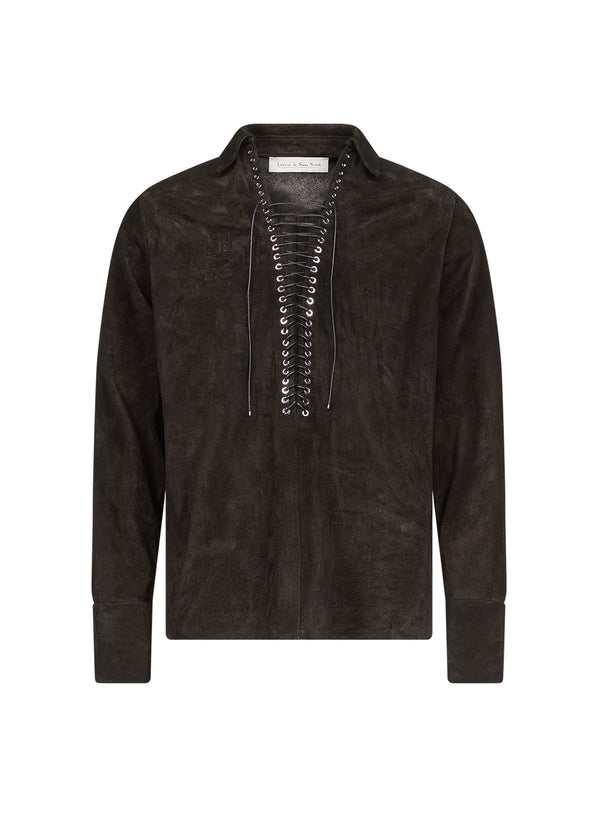 Alan Shirt in Suede