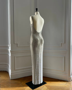 Olivia Dress in Crystal Mesh