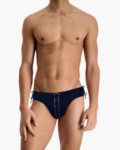 Navy Blue Signature Swim Briefs