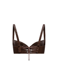 Easy Cleavage Bra in Leather