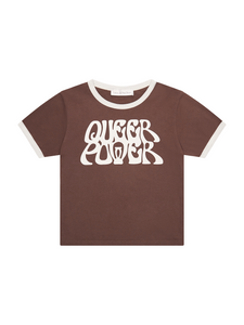 Queer Power Brown T-shirt