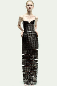 Lee Long Dress in Patent Leather