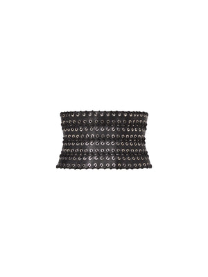 Eyelet Belt in Leather