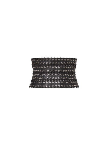Eyelet Belt in Leather