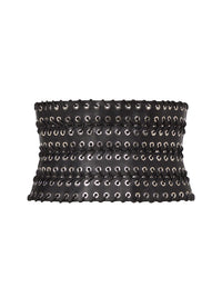 Eyelet Belt in Leather