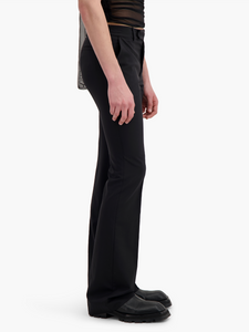 Light Wool Flare Trousers