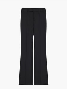 Light Wool Flare Trousers