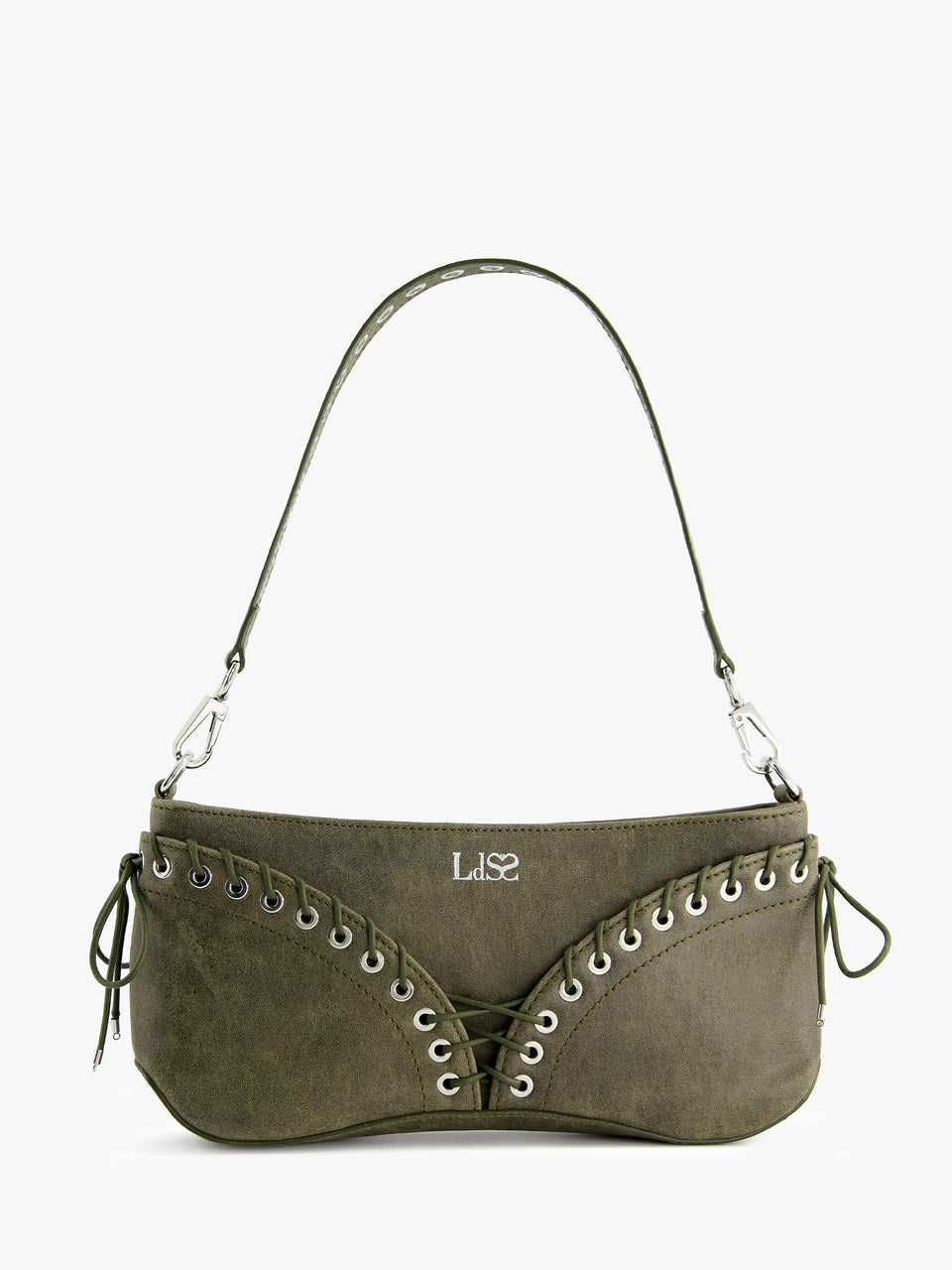 The Cleavage Bag in Khaki Leather