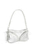The Cleavage Bag Silver Embossed Leather